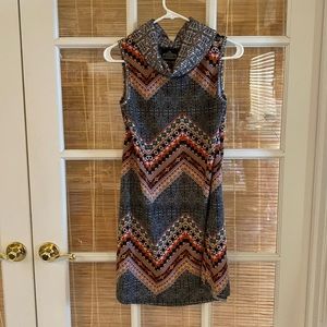 Angie Juniors turtleneck sleeveless dress